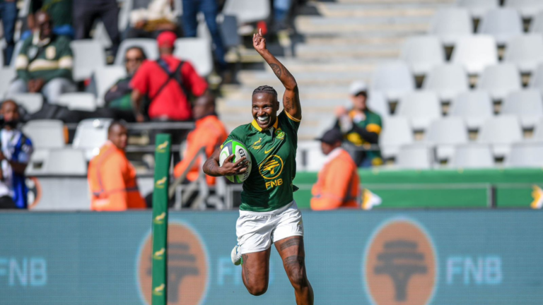 Gallo Images: Springbok Women’s wing Ayanda Malinga in action.